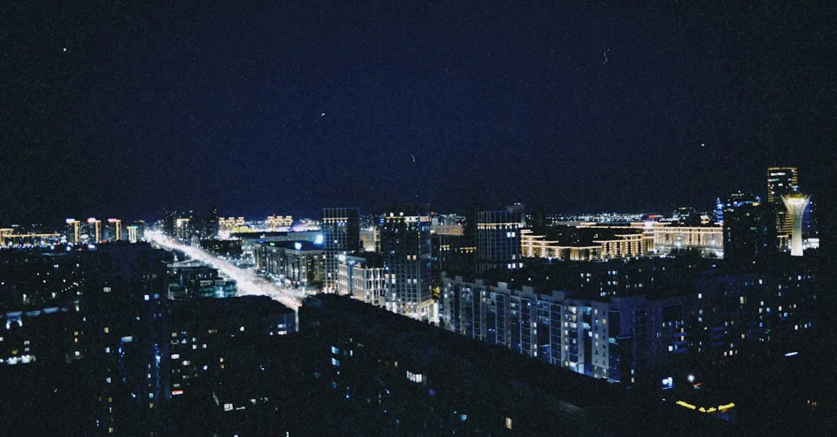 Night & Twilight Aerial Photography