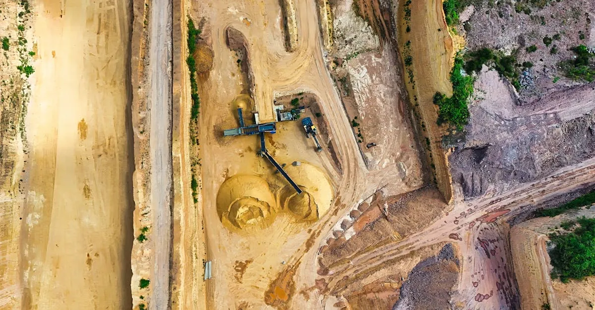 Drone Mining Surveys: Stockpiles and Excavation Progress