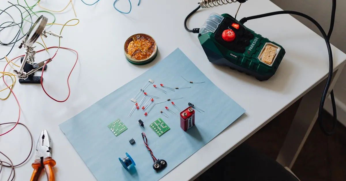 soldering drone electronics