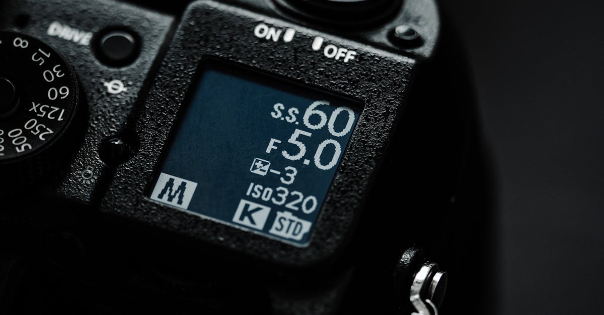 drone camera settings display