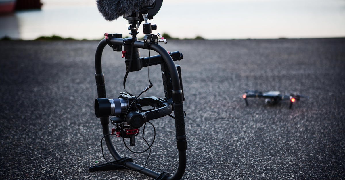cinematic drone video setup