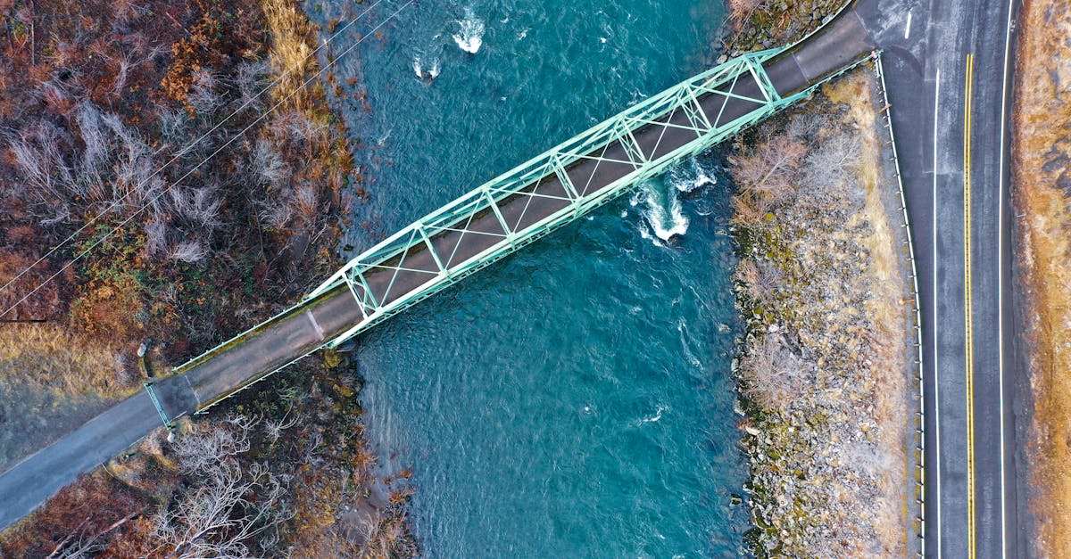 aerial composition with leading lines