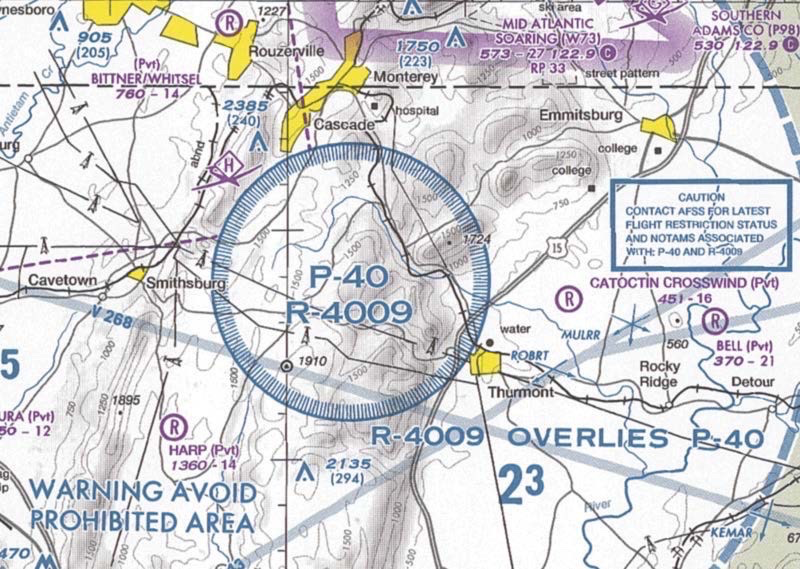 Prohibited area example