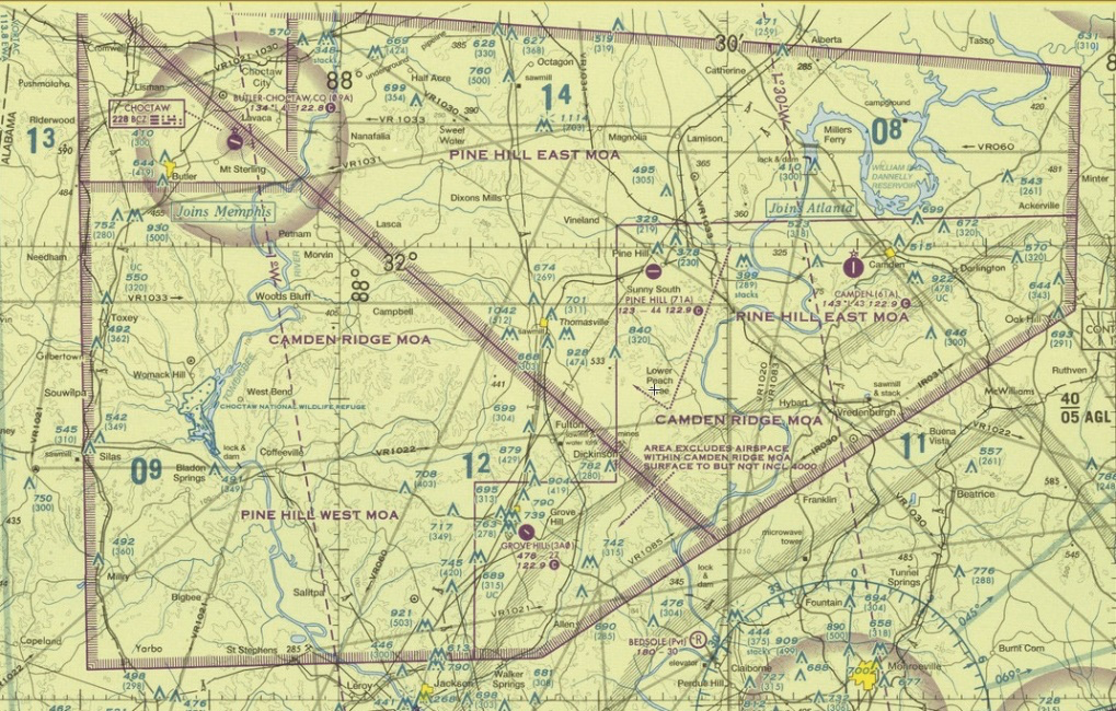 Military Operations Areas