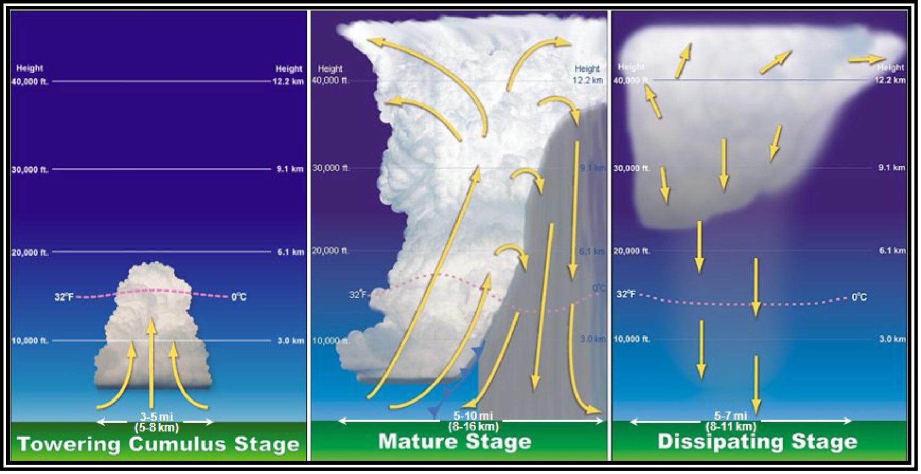 Thunderstorm life cycle