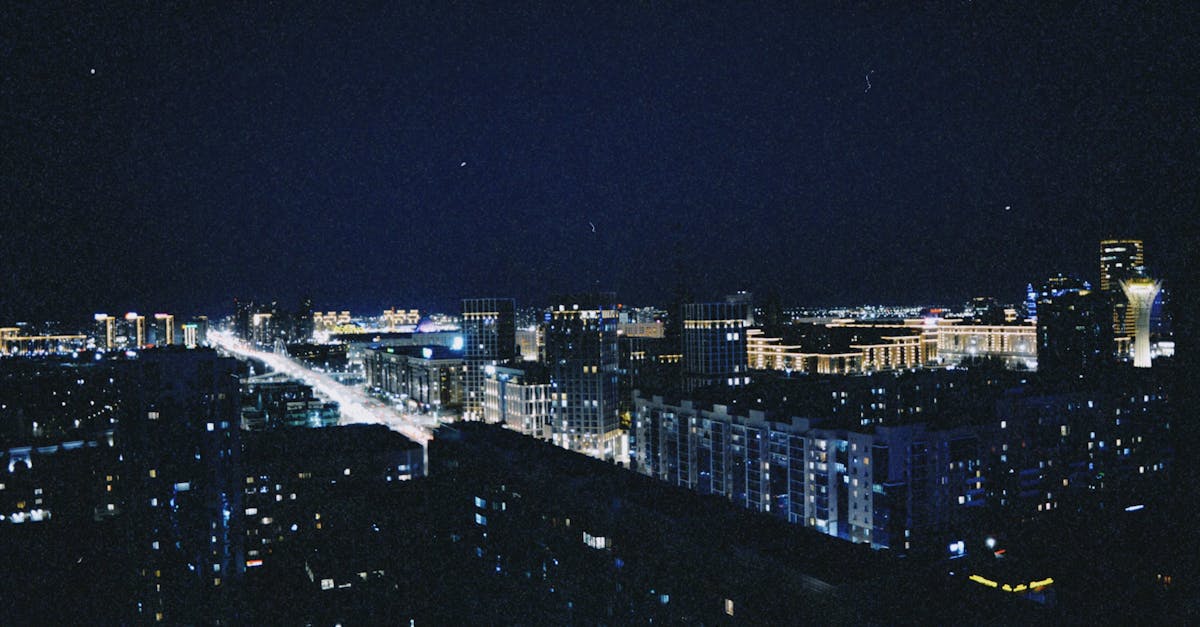 Night & Twilight Aerial Photography